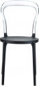 Стул пластиковый Siesta Contract Mr Bobo стеклопластик, поликарбонат черный, прозрачный Фото 7