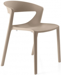 Стул пластиковый Kastel Kicca One стеклопластик тортора Фото 1